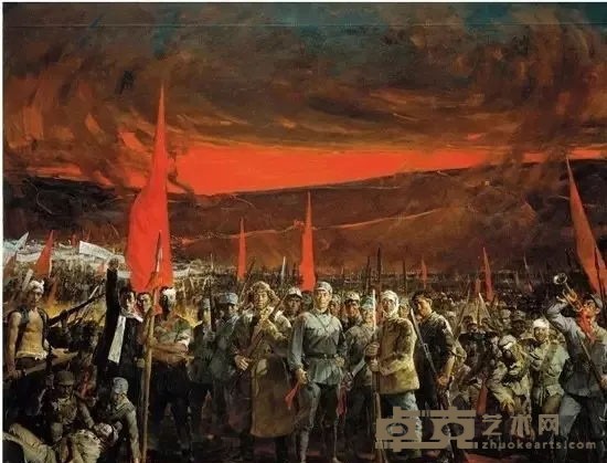 血肉长城—义勇军进行曲 （合作） 400×480cm 2009年 中国美术馆藏