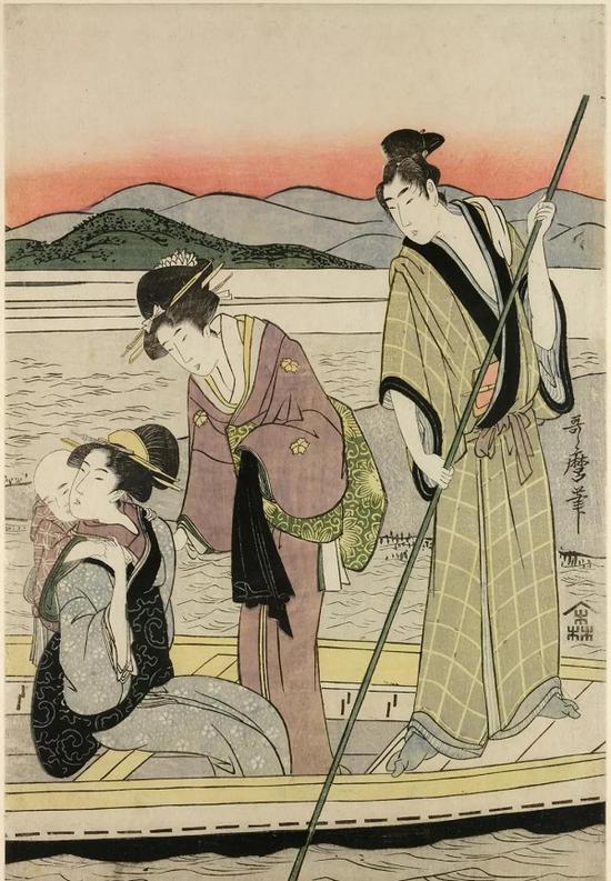《风俗画》,喜多川歌麿(1753?1806),彩色木刻版画